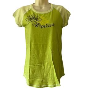 Pipeline Lime Green Surf Tee Shirt Juniors Large Y2K Look Summer Tropical